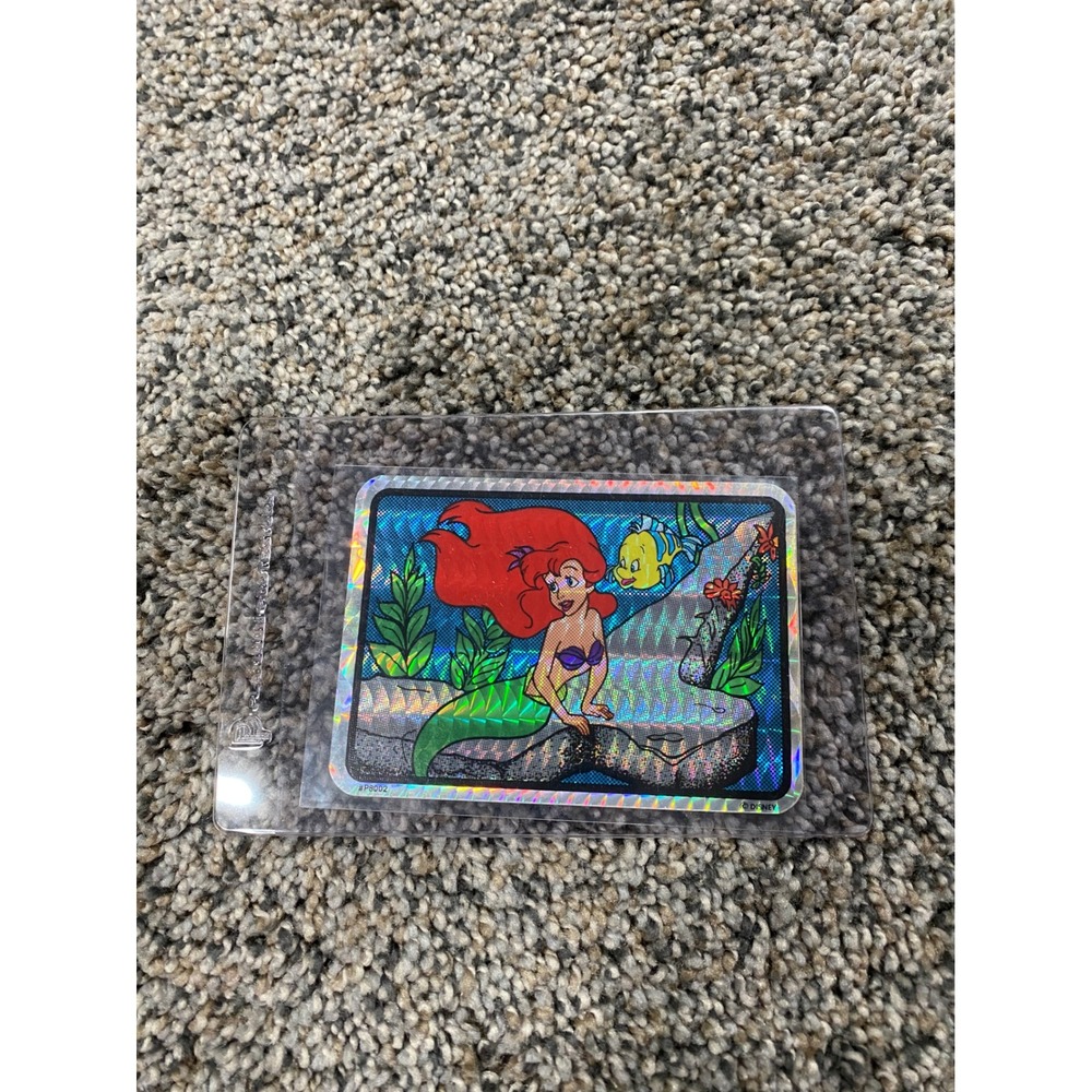Disney Little Mermaid Ariel Flounder Prismatic Sticker Holographic Vintage P8002